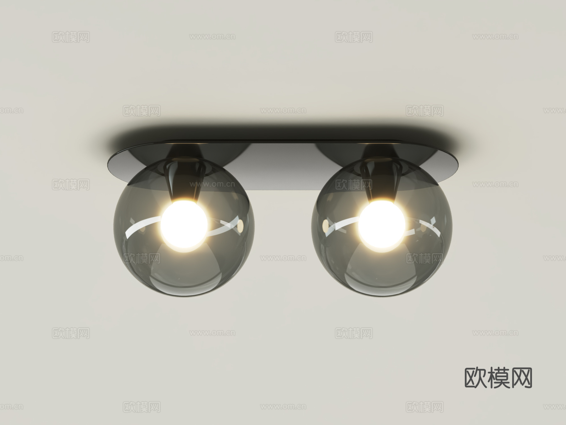 意式吸顶灯 轻奢吸顶灯 极简吸顶灯 现代吸顶灯3d模型