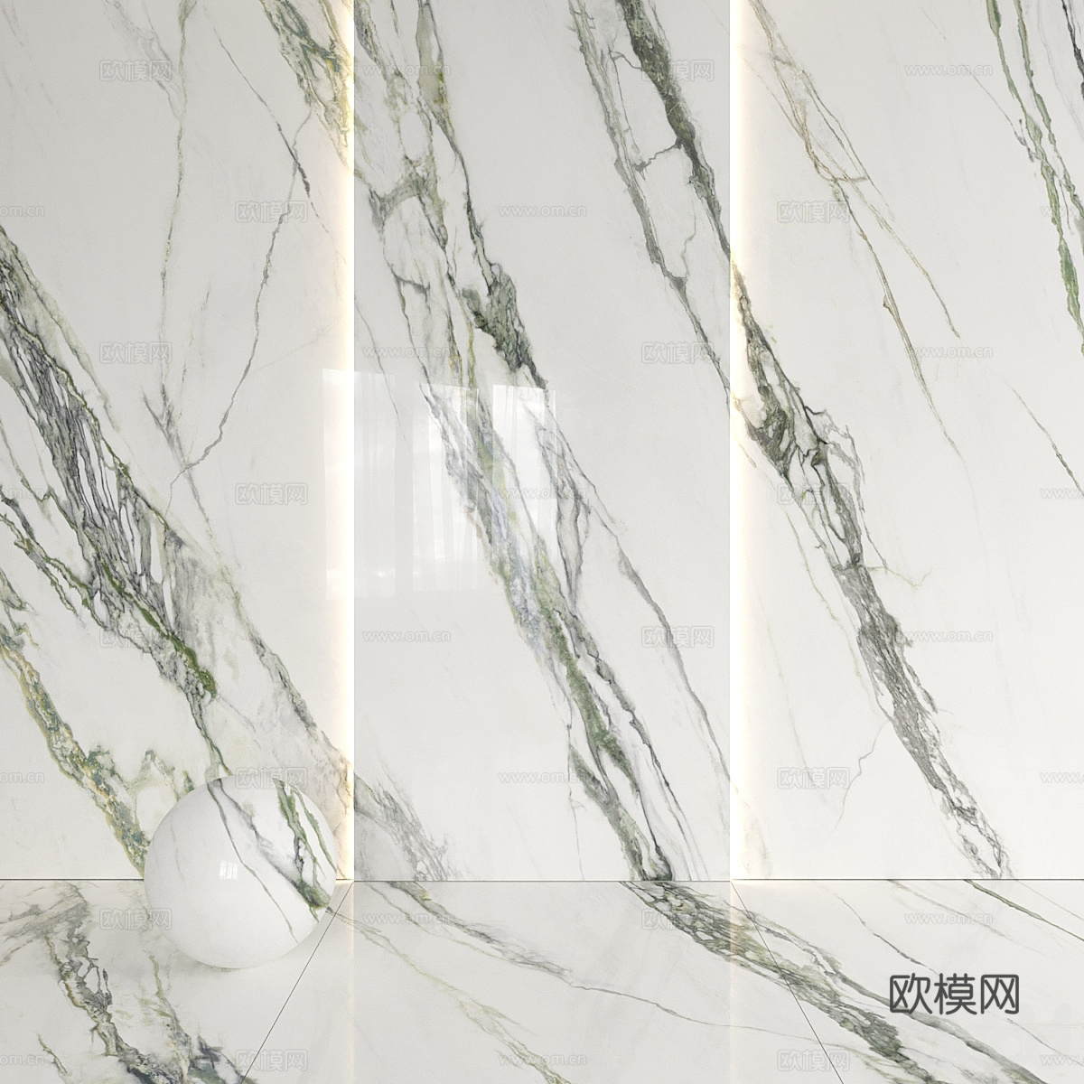 大理石 岩板 PU石材3d模型