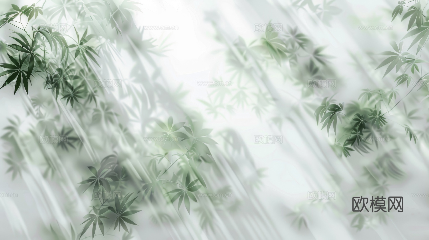 夹丝艺术玻璃幕墙隔断下载（渲染图3）