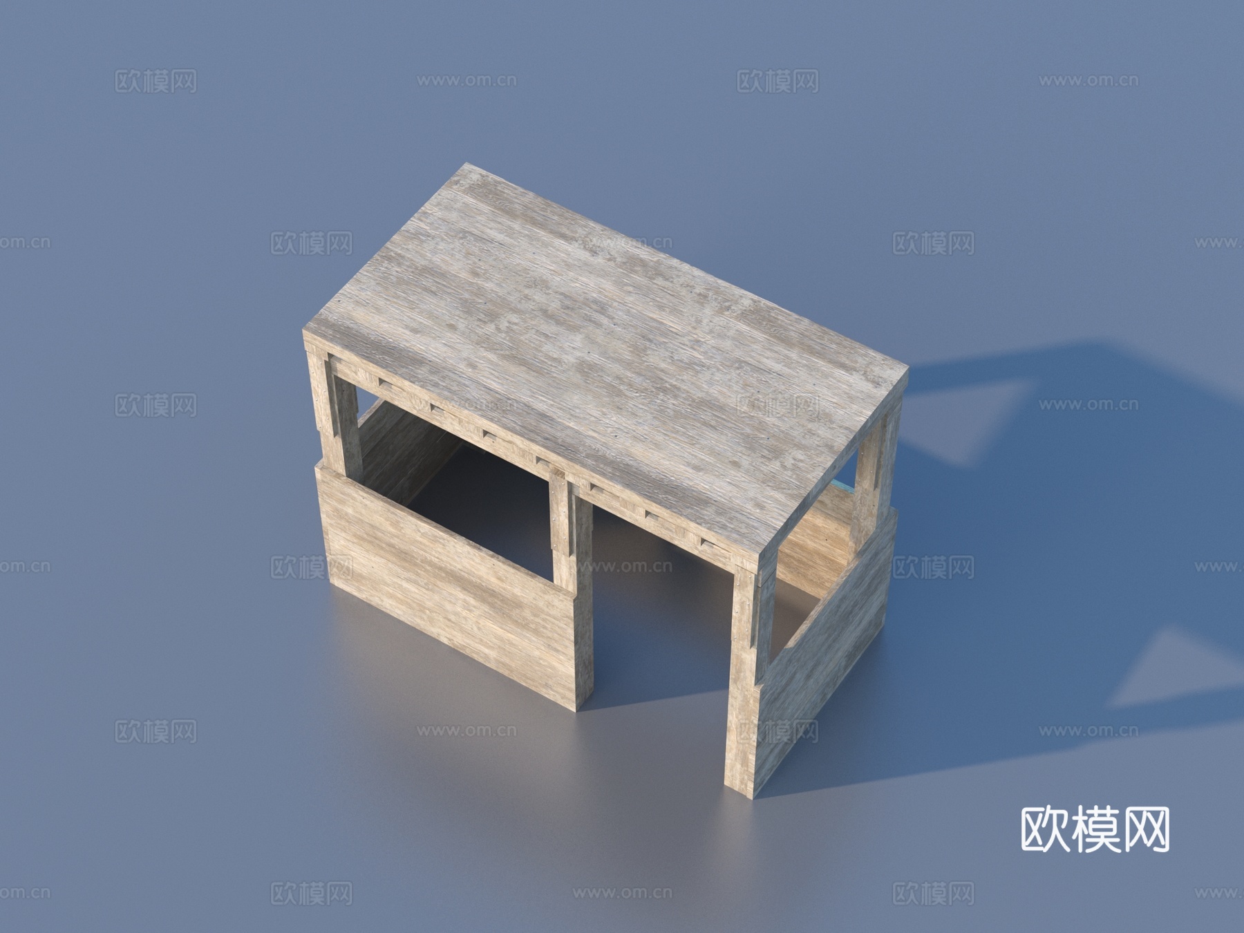 桌子 木桌 家具3d模型