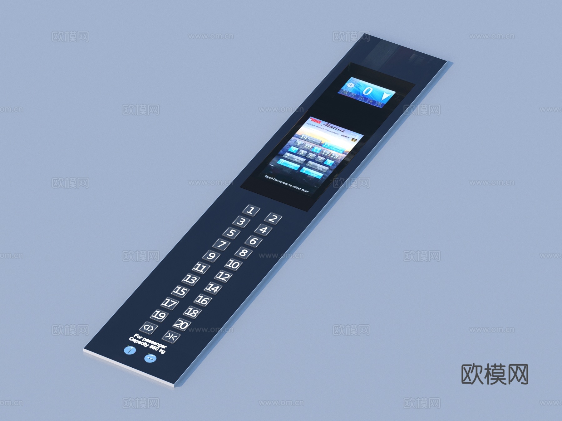 电梯按钮 按键3d模型