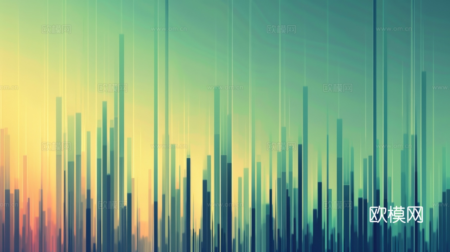 夹丝艺术玻璃幕墙隔断下载（渲染图8）