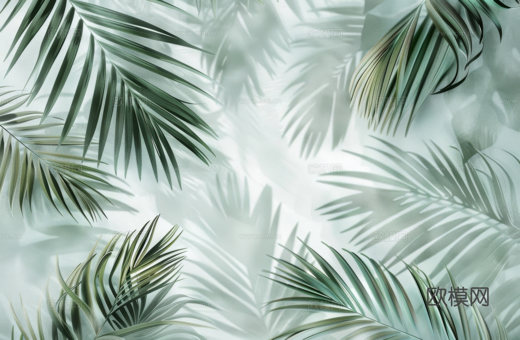 夹丝磨砂玻璃幕墙植物隔断