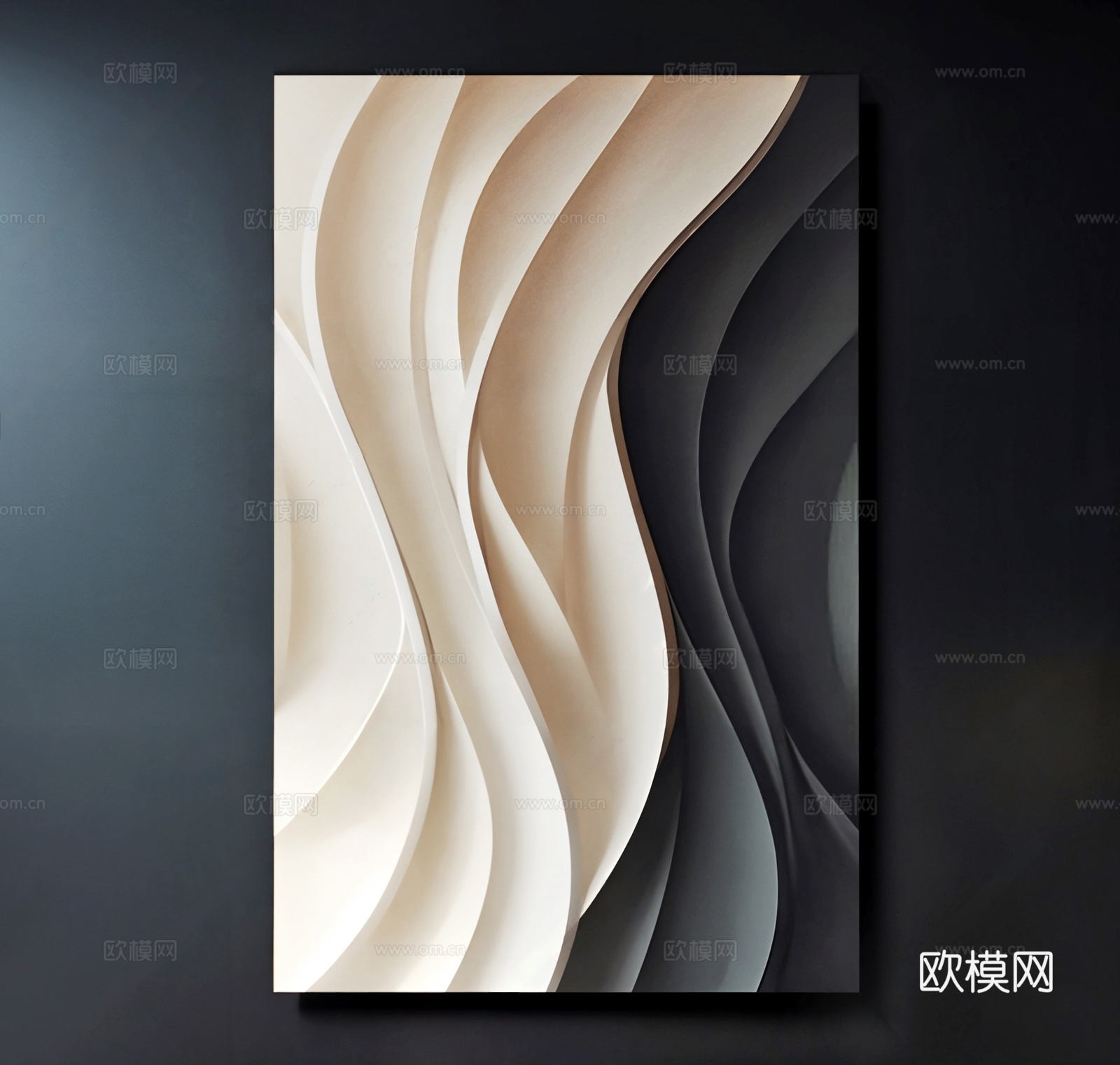 现代文化墙 浮雕墙 立体浮雕 墙饰3d模型