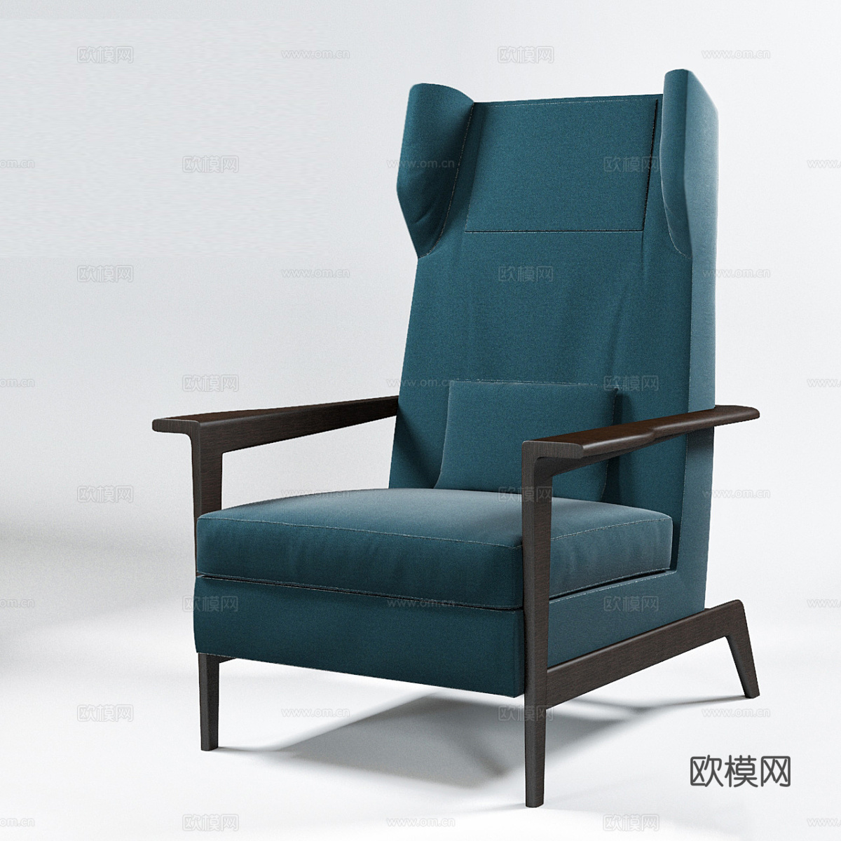 姜黄色扶手椅3d模型
