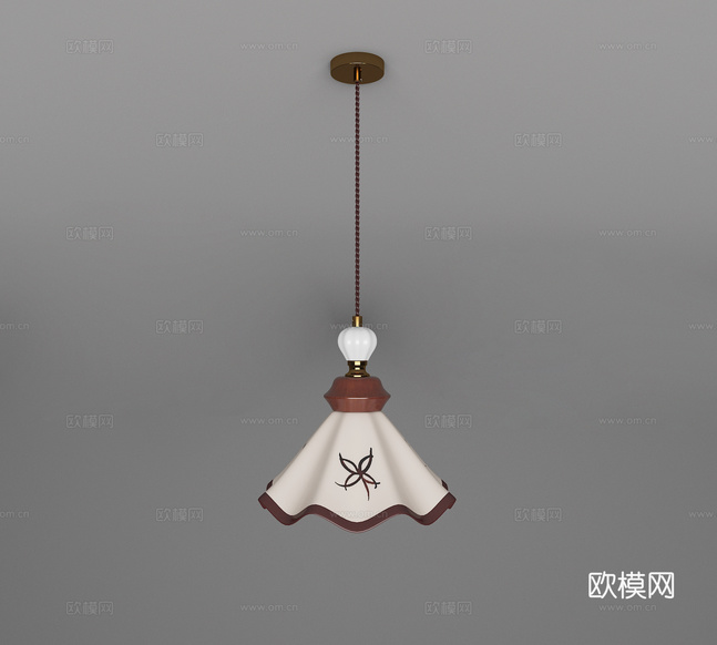 現(xiàn)代中古風(fēng)吊燈3d模型下載
