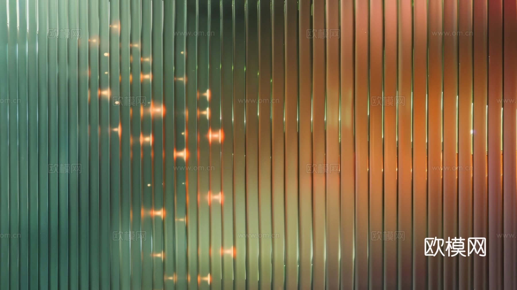 夹丝艺术玻璃幕墙隔断下载（渲染图3）