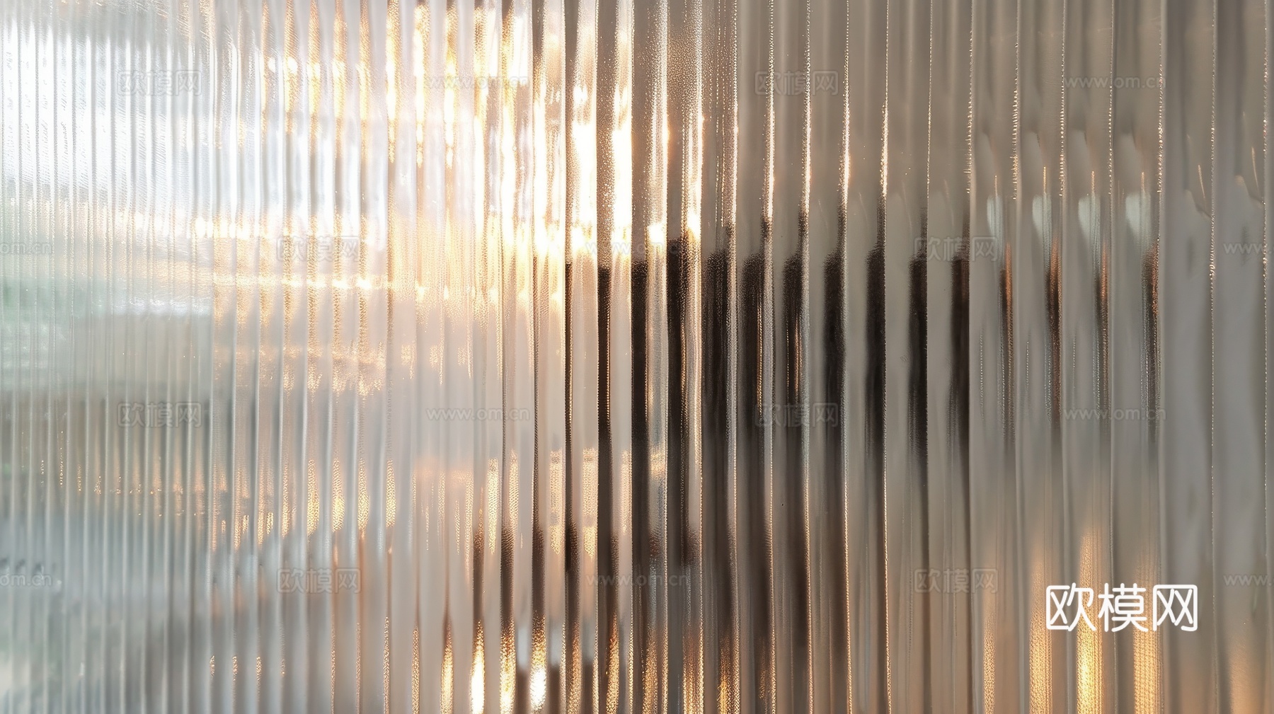 夹丝艺术玻璃幕墙隔断下载（渲染图6）