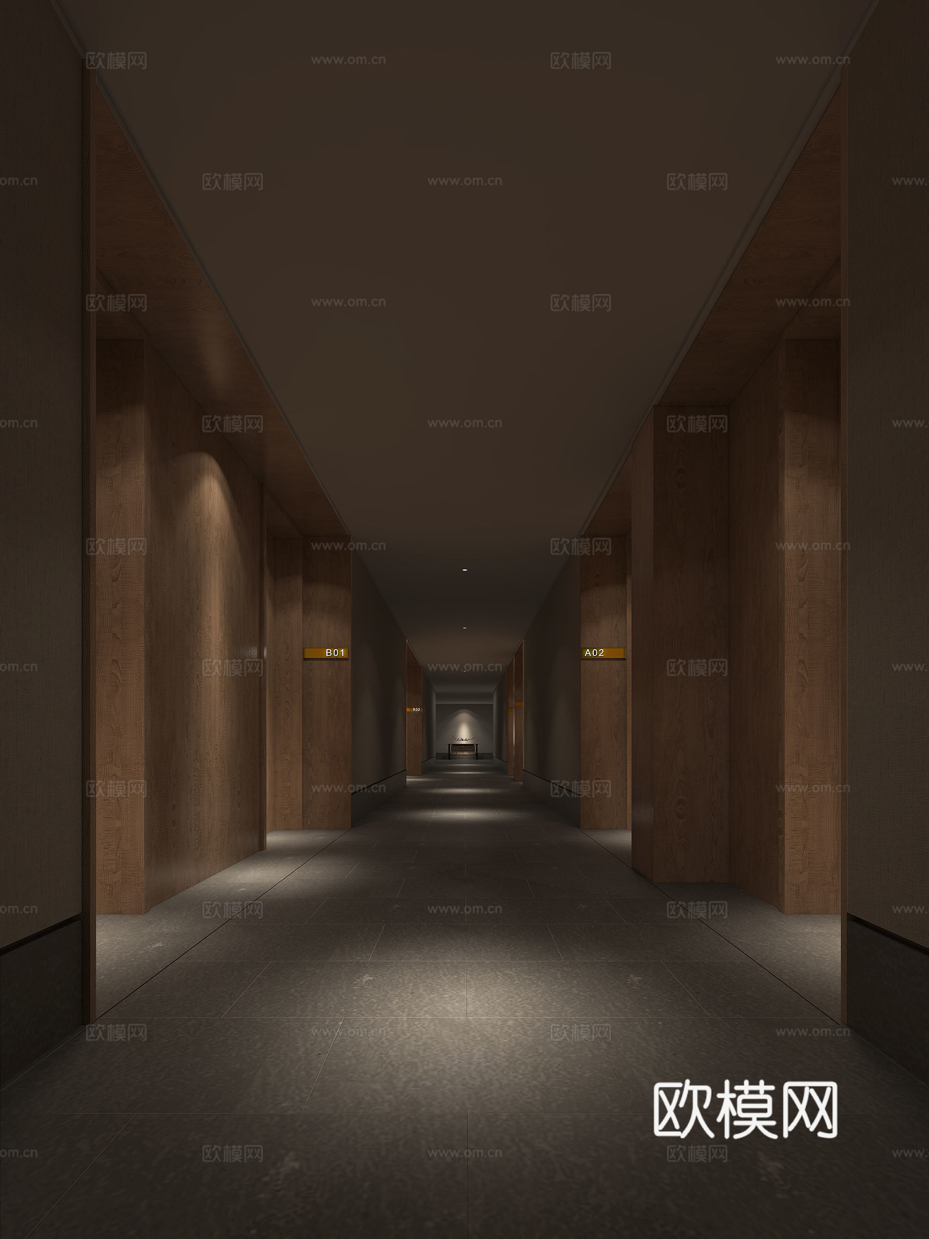 新中式禅修寺院3d模型