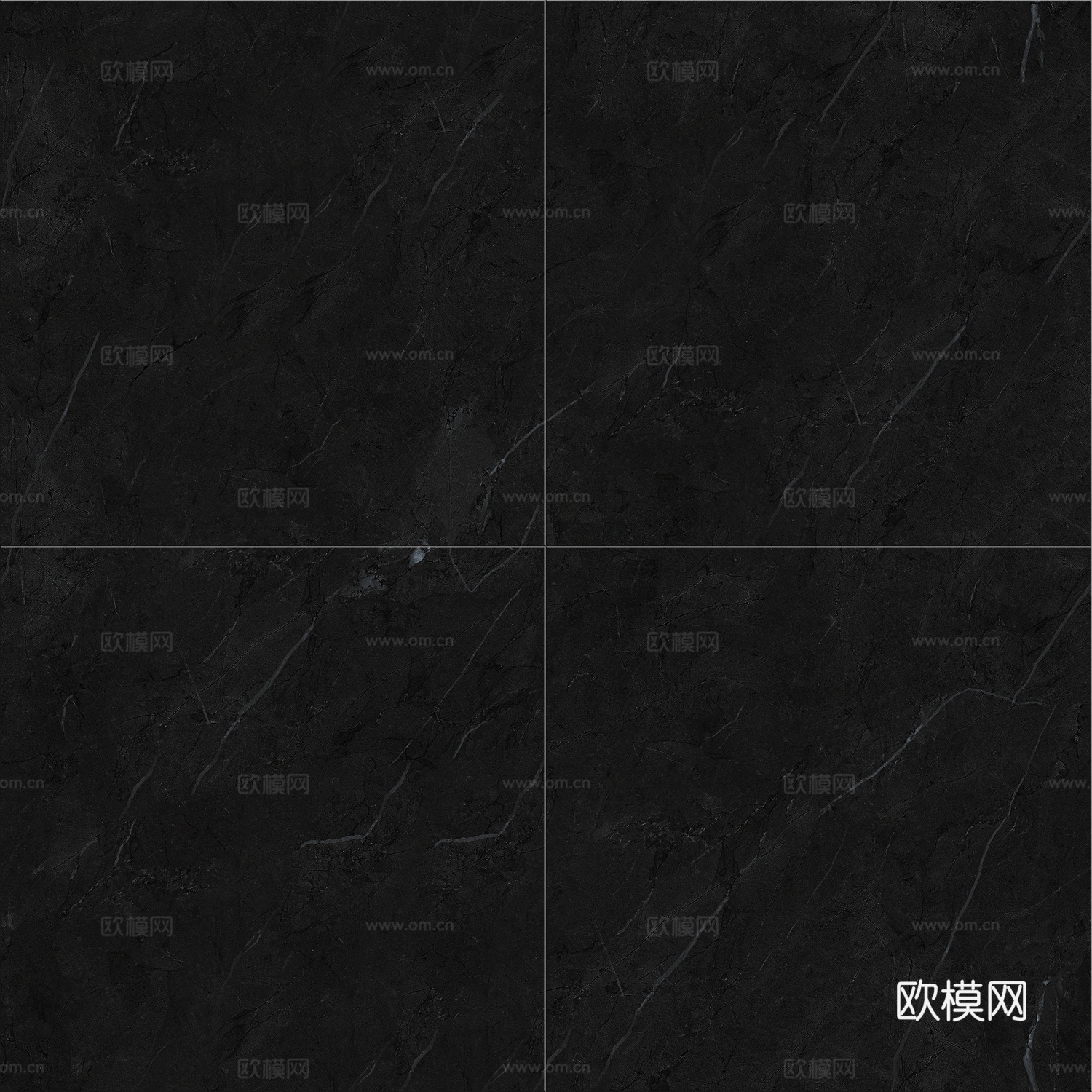 无缝黑色大理石瓷砖贴图