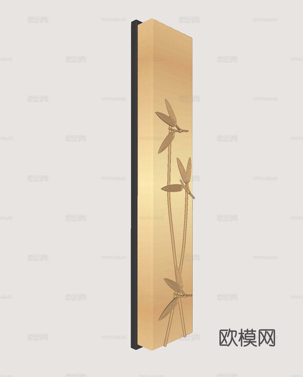 新中式禅意壁灯su模型