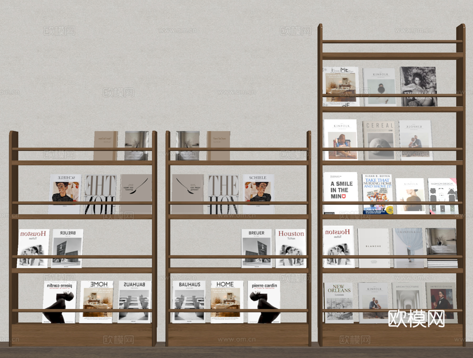 书架 杂志架 书籍展示架 书籍货架su模型
