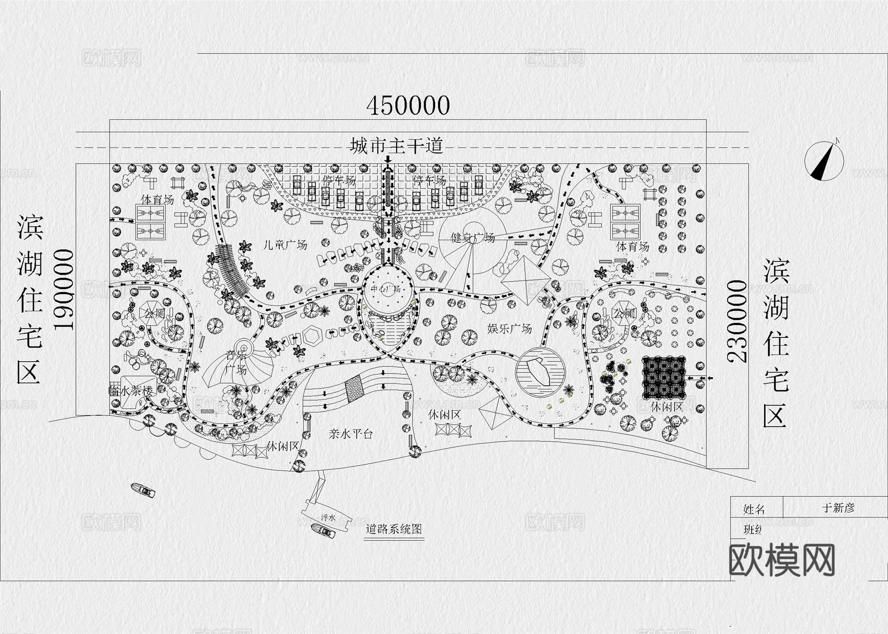 滨水公园 湿地公园 滨河公园 河道公园 滨水景观 滨湖公园cad施工图