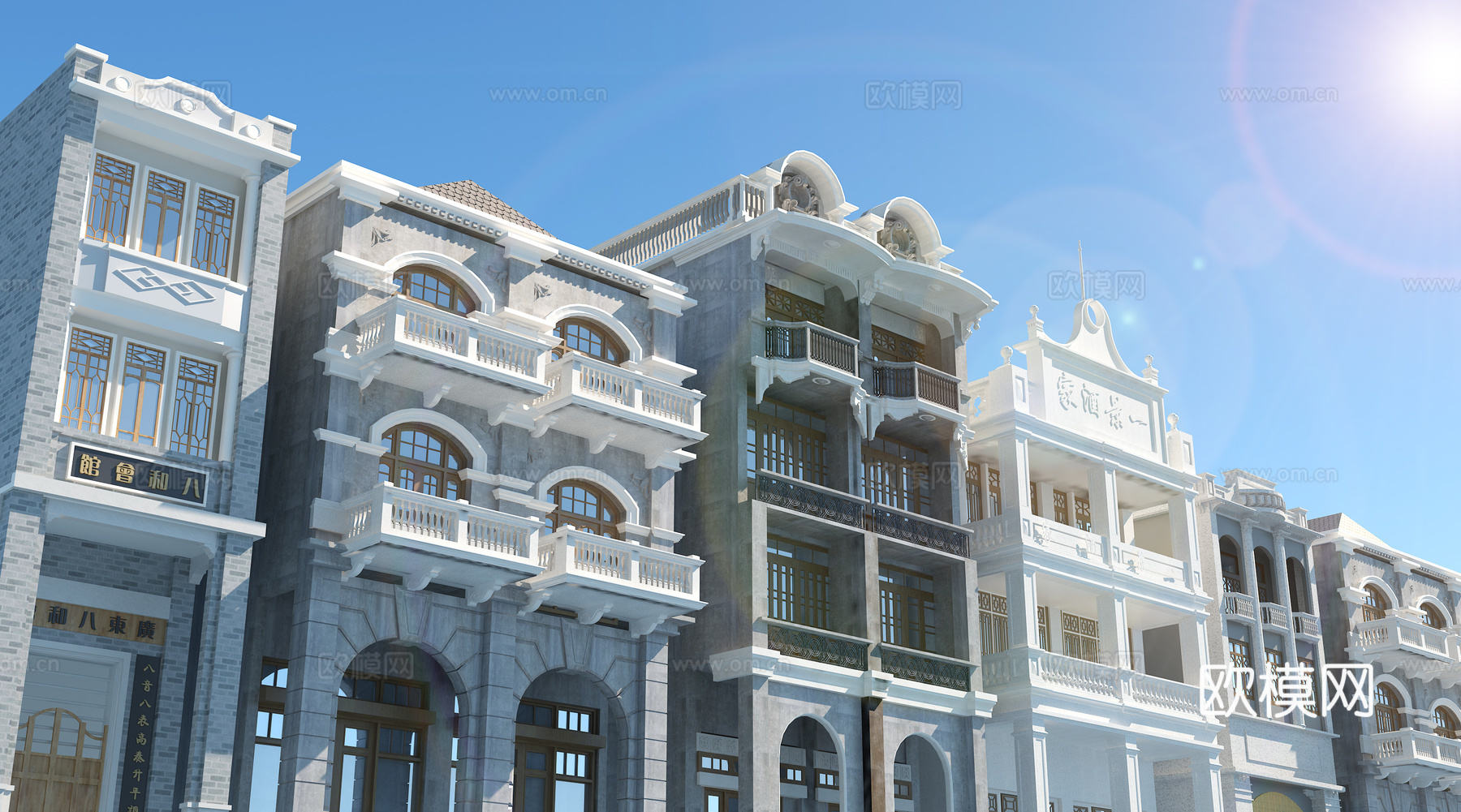 民国建筑   复古小洋房   复古建筑3d模型