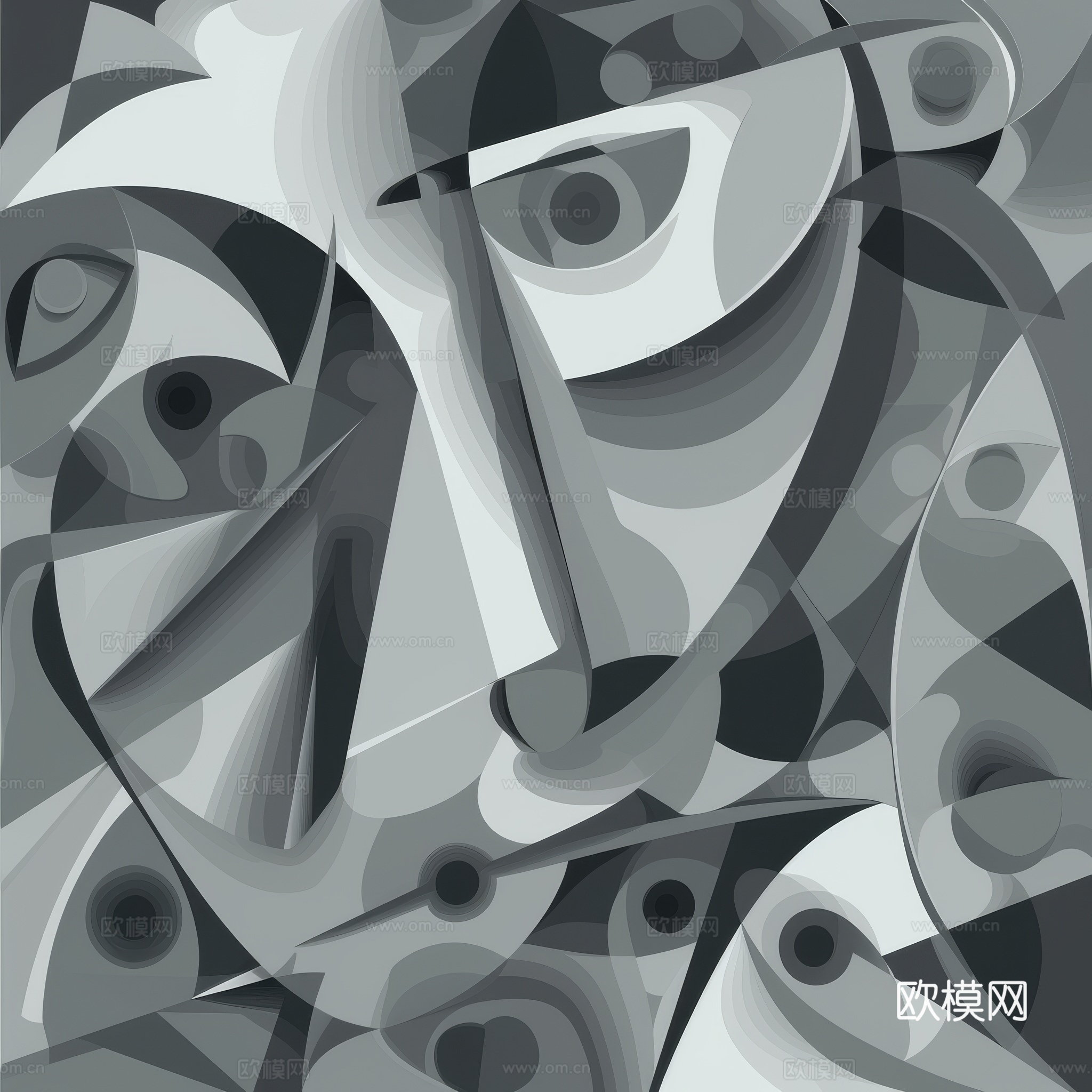 高清新款抽象装饰挂画