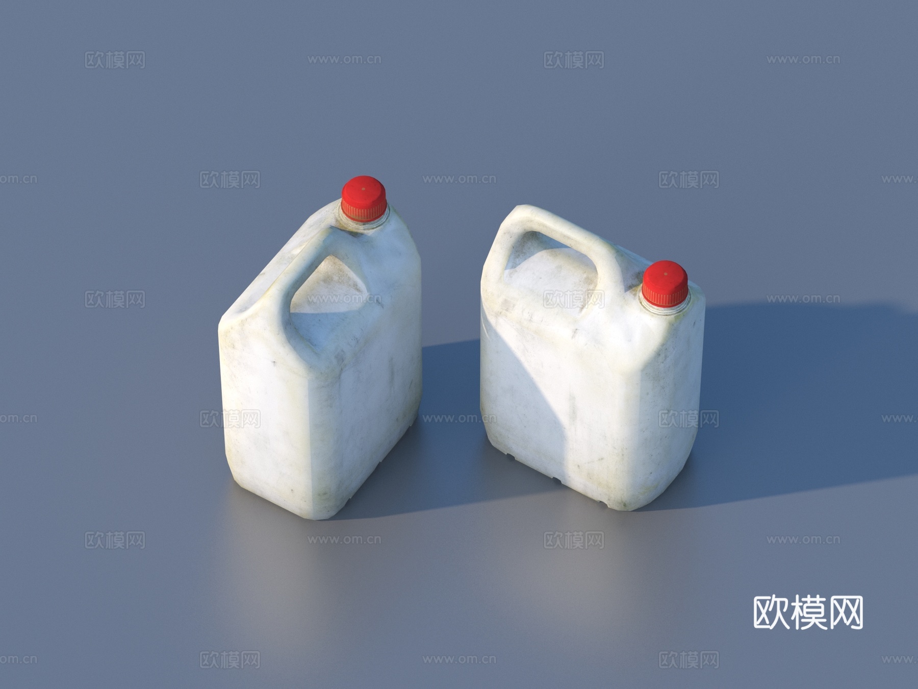 塑料桶 油桶 水桶3d模型