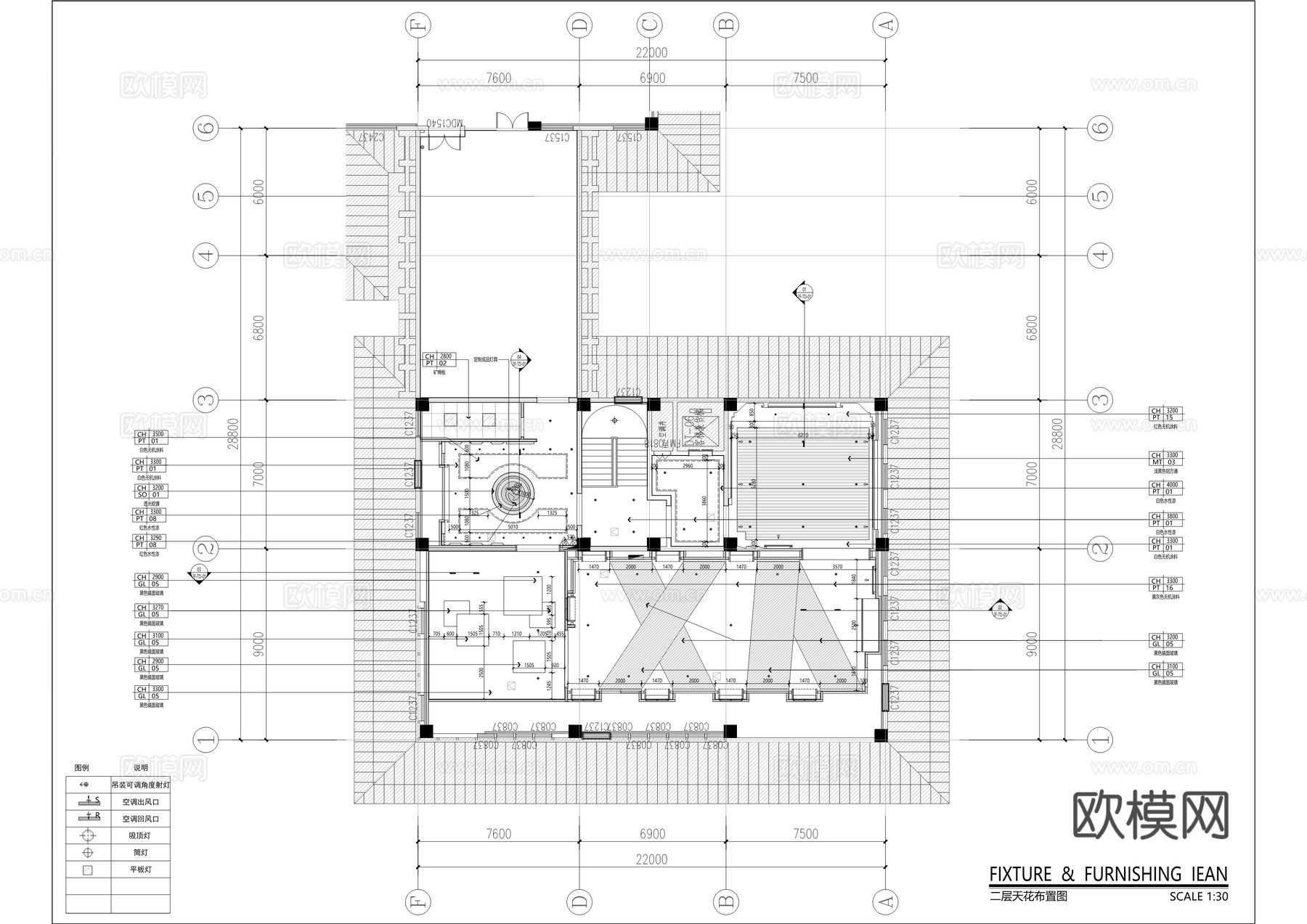 三峡库区移民文化教育基地装饰施工图cad施工图