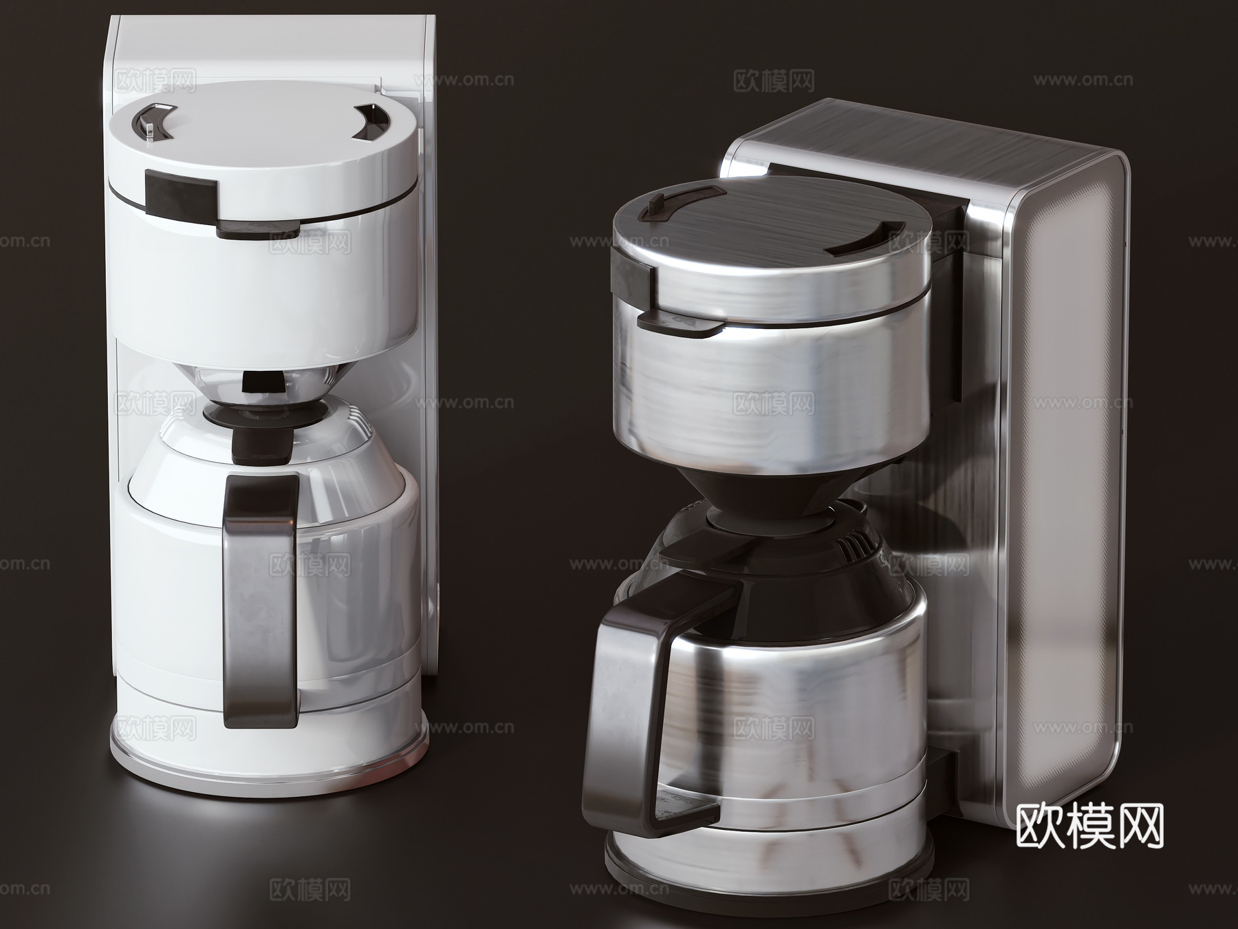 现代咖啡机3d模型