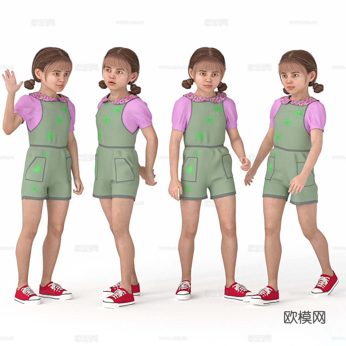 女孩3d模型