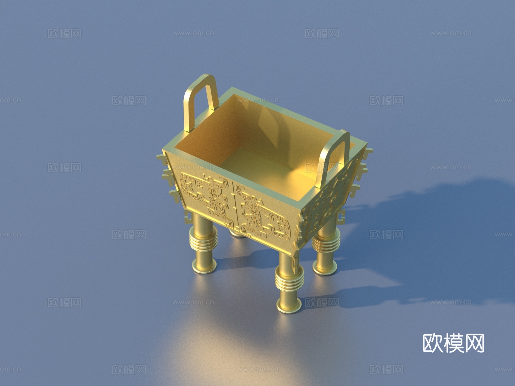 鼎 金鼎 古董 文物 艺术品3d模型
