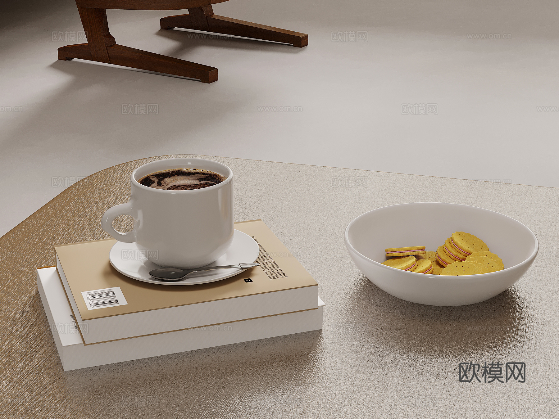 餐具 现代咖啡杯 食物su模型