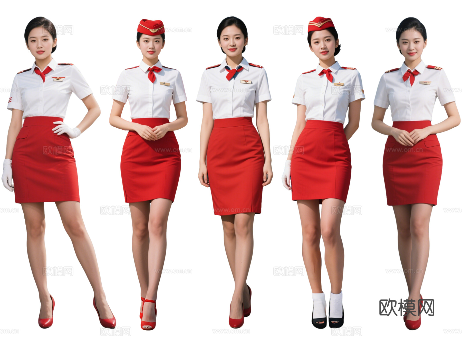 PS免抠现代人物 空姐 空乘人员 乘务人员 航空美女
