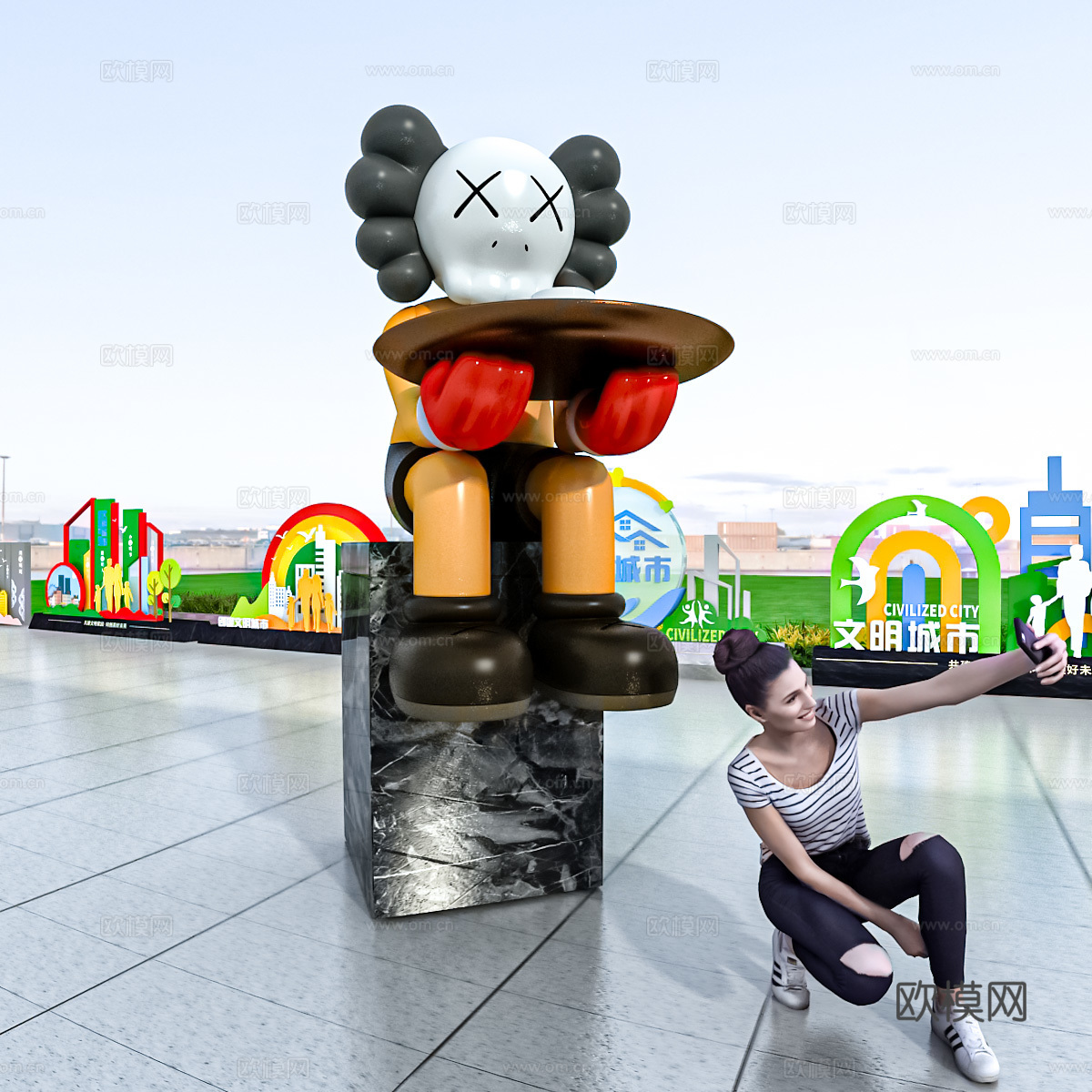 公仔摆件3d模型
