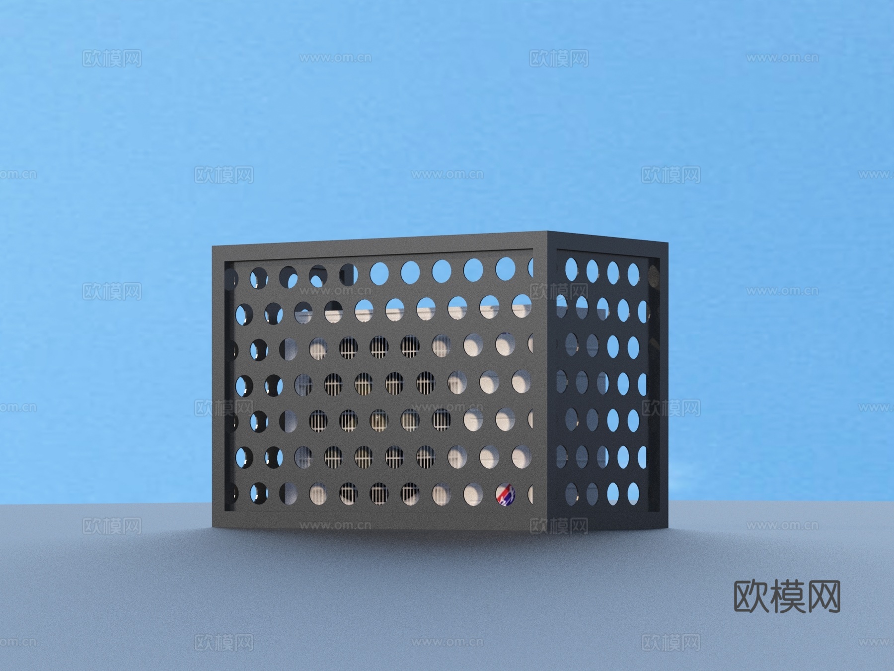 空调架 空调外机 格栅装饰3d模型