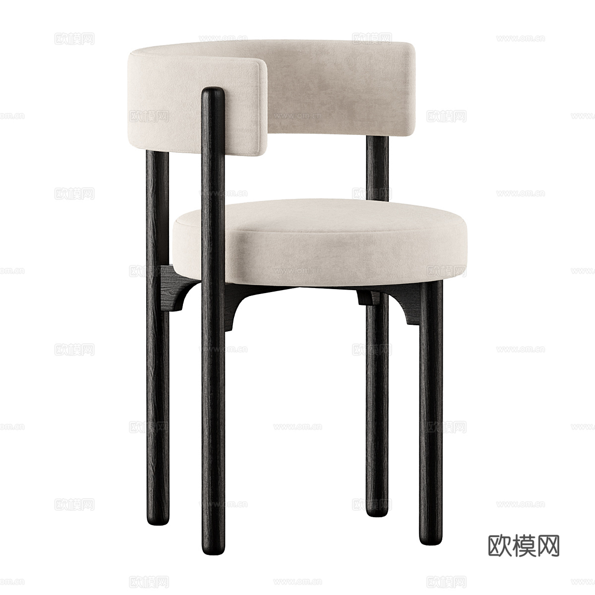 现代意式 Heron 餐椅3d模型
