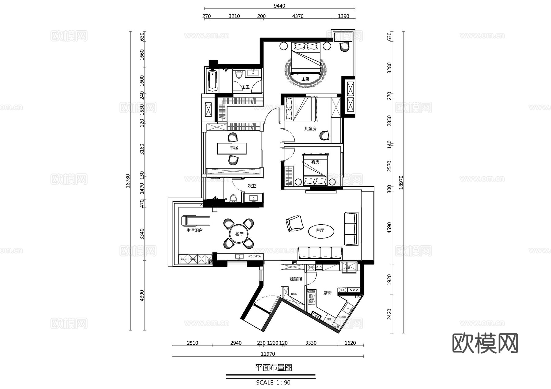 泛海家居施工图cad施工图