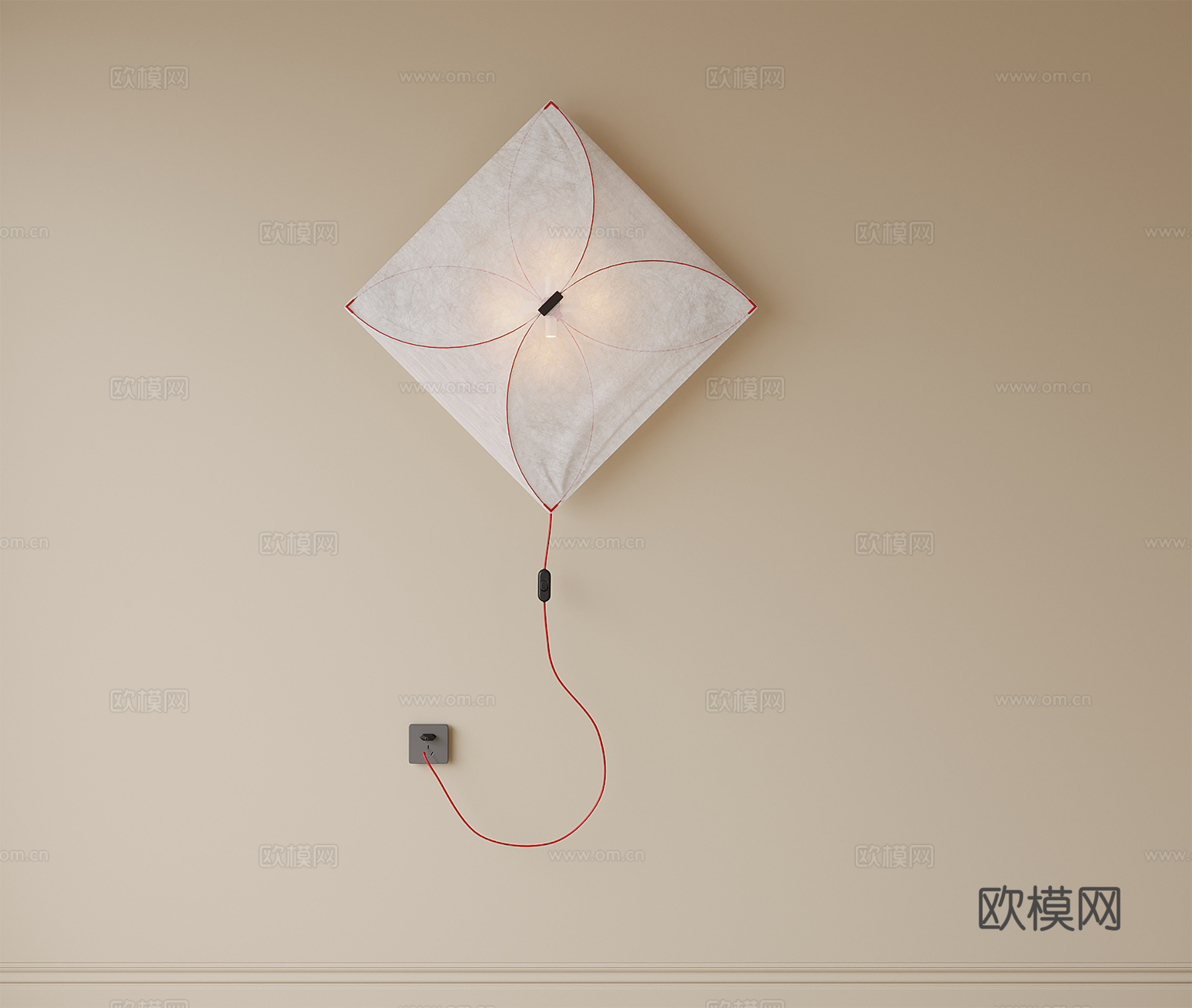 现代创意壁灯su模型