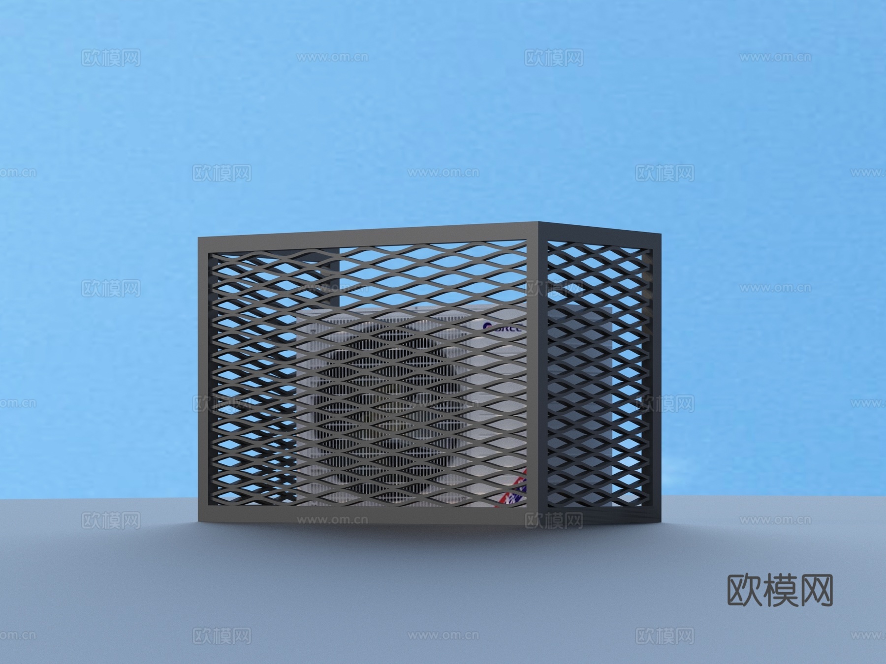 空调架 空调外机 格栅装饰3d模型