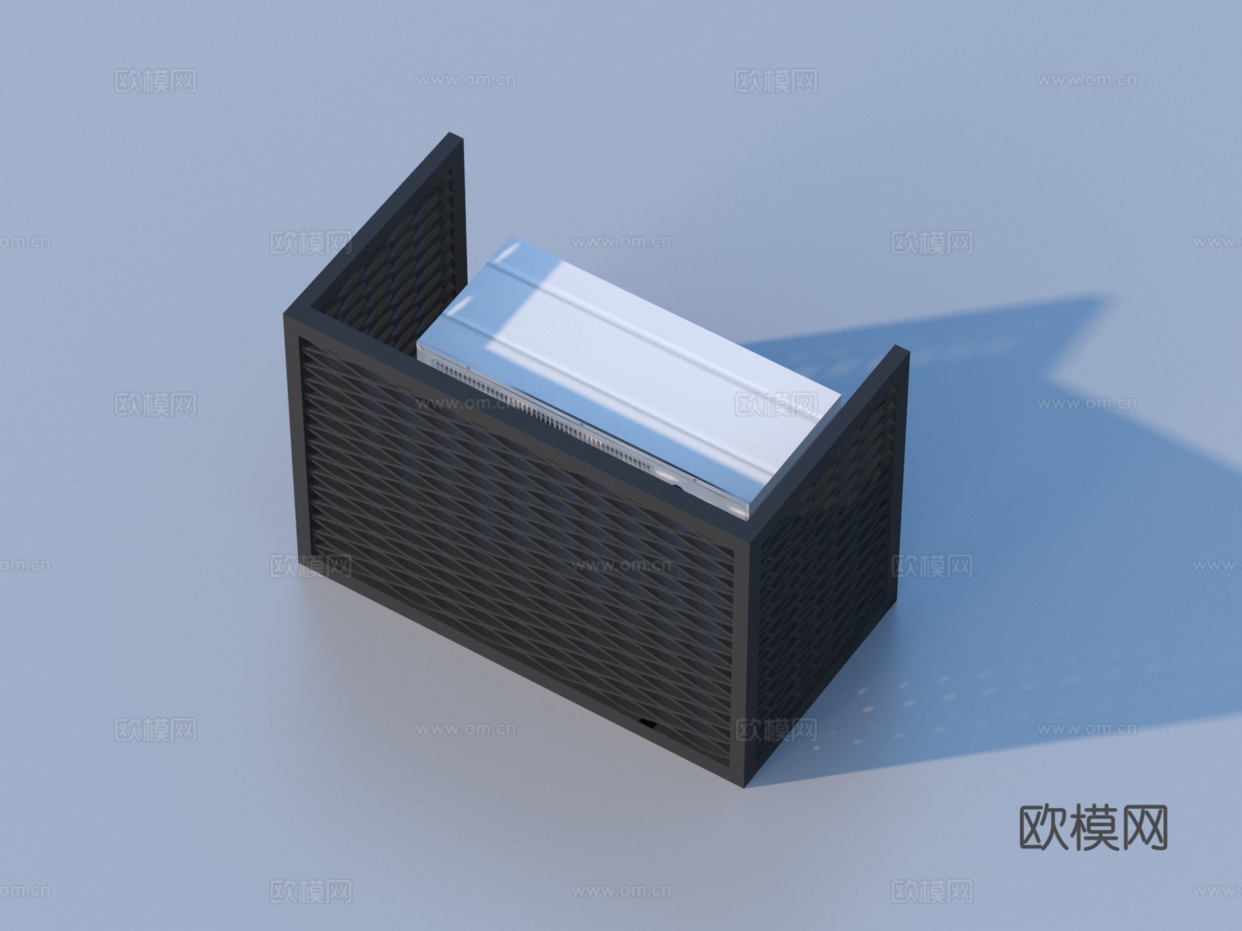 空调架 空调外机 格栅装饰3d模型