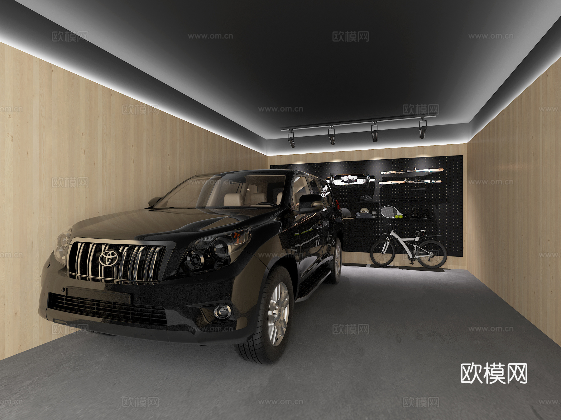 现代车库3d模型