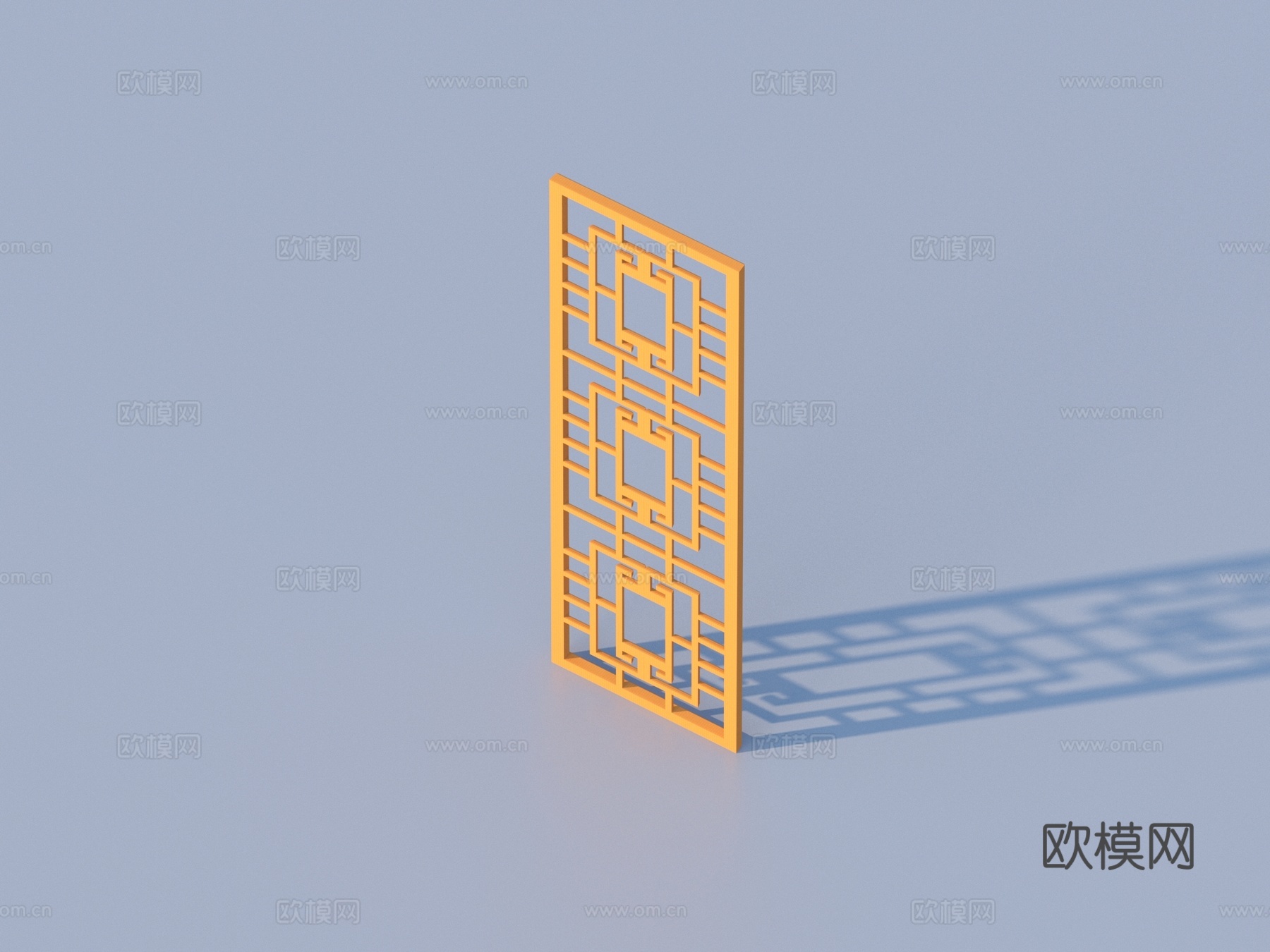 镂花窗 花格窗 镂空窗 浮雕 木雕3d模型