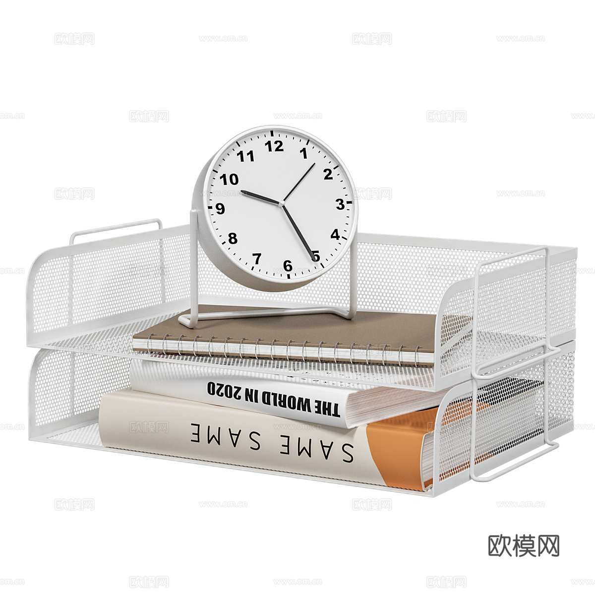 现代办公文具 办公用品3d模型