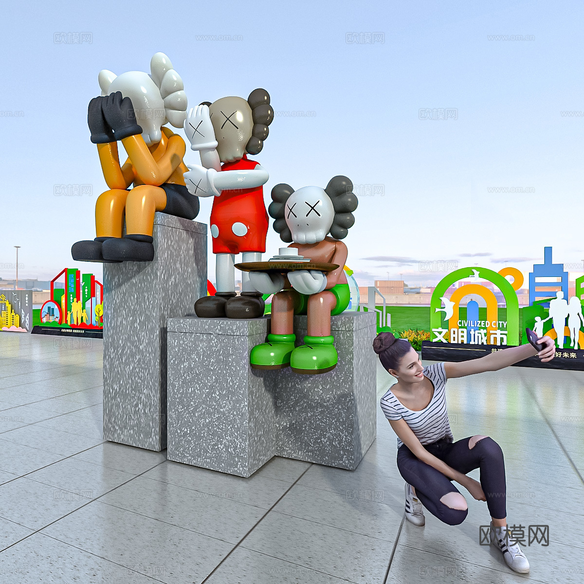 公仔摆件3d模型