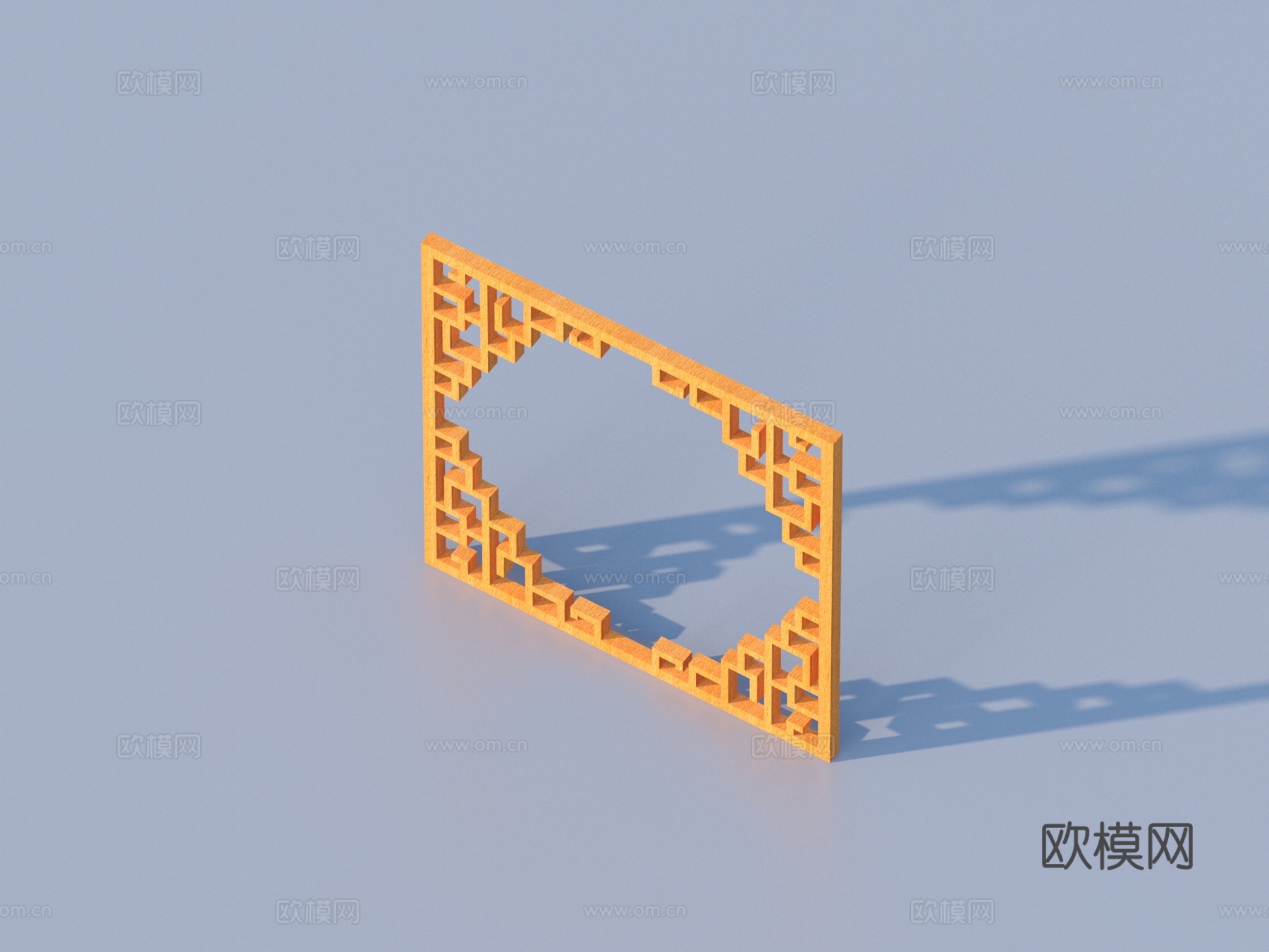 镂花窗 花格窗 镂空窗 浮雕 木雕3d模型