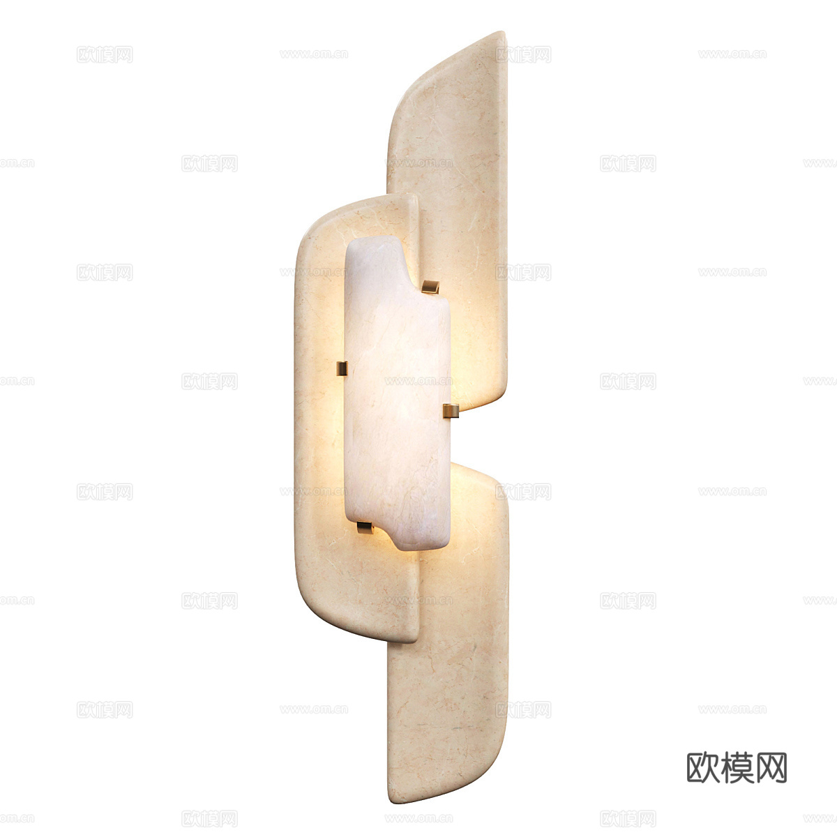 新中式轻奢装饰壁灯3d模型