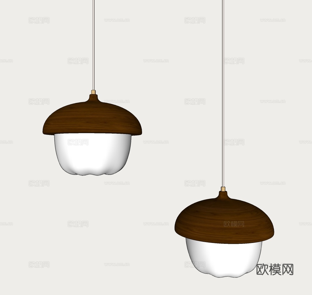复古风小吊灯 中古风小吊灯 新中式小吊灯 北欧小吊灯su模型
