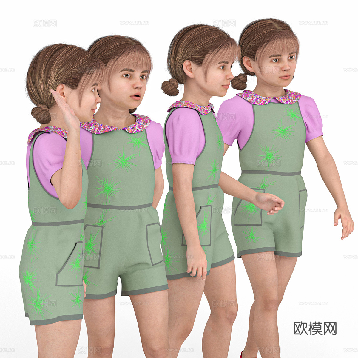 女孩3d模型