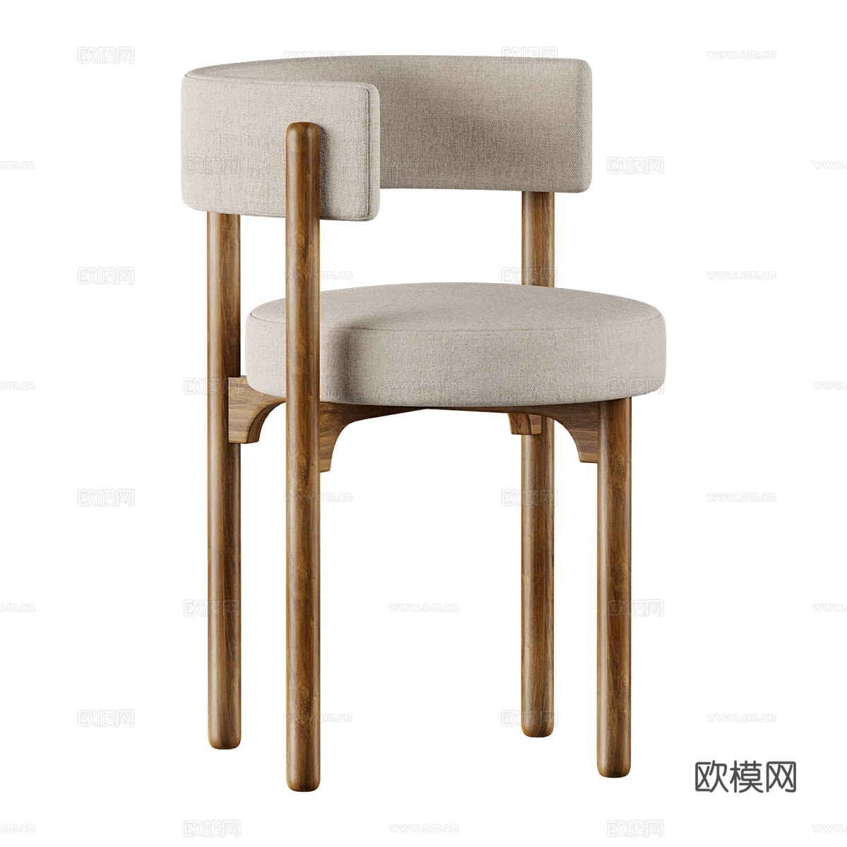 现代意式 Heron 餐椅3d模型