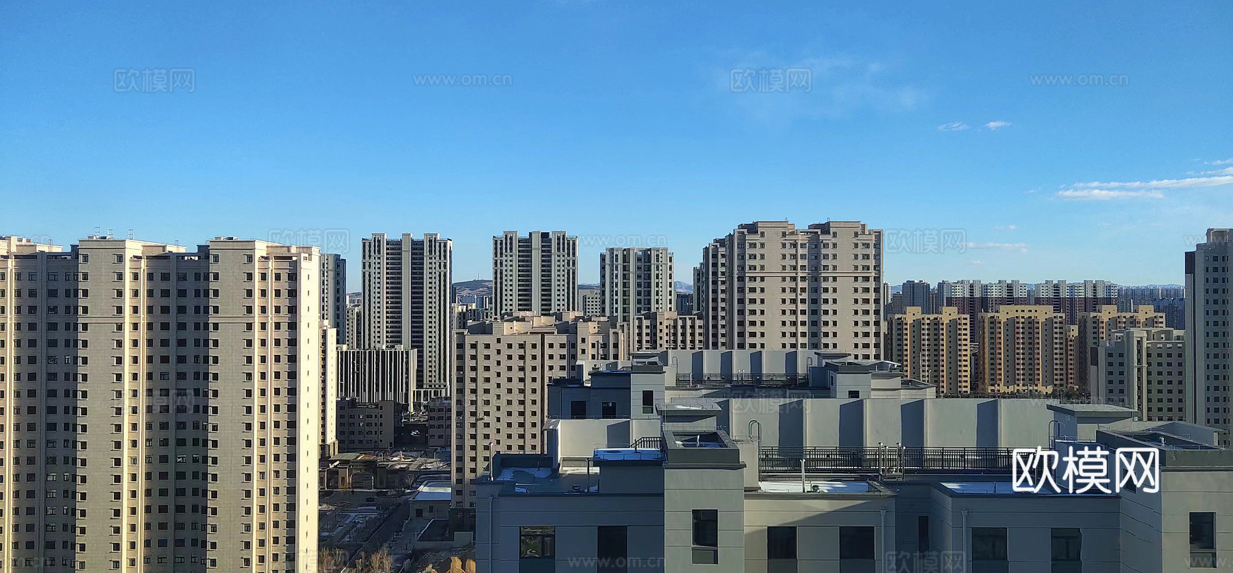 城市高层天空外景贴图