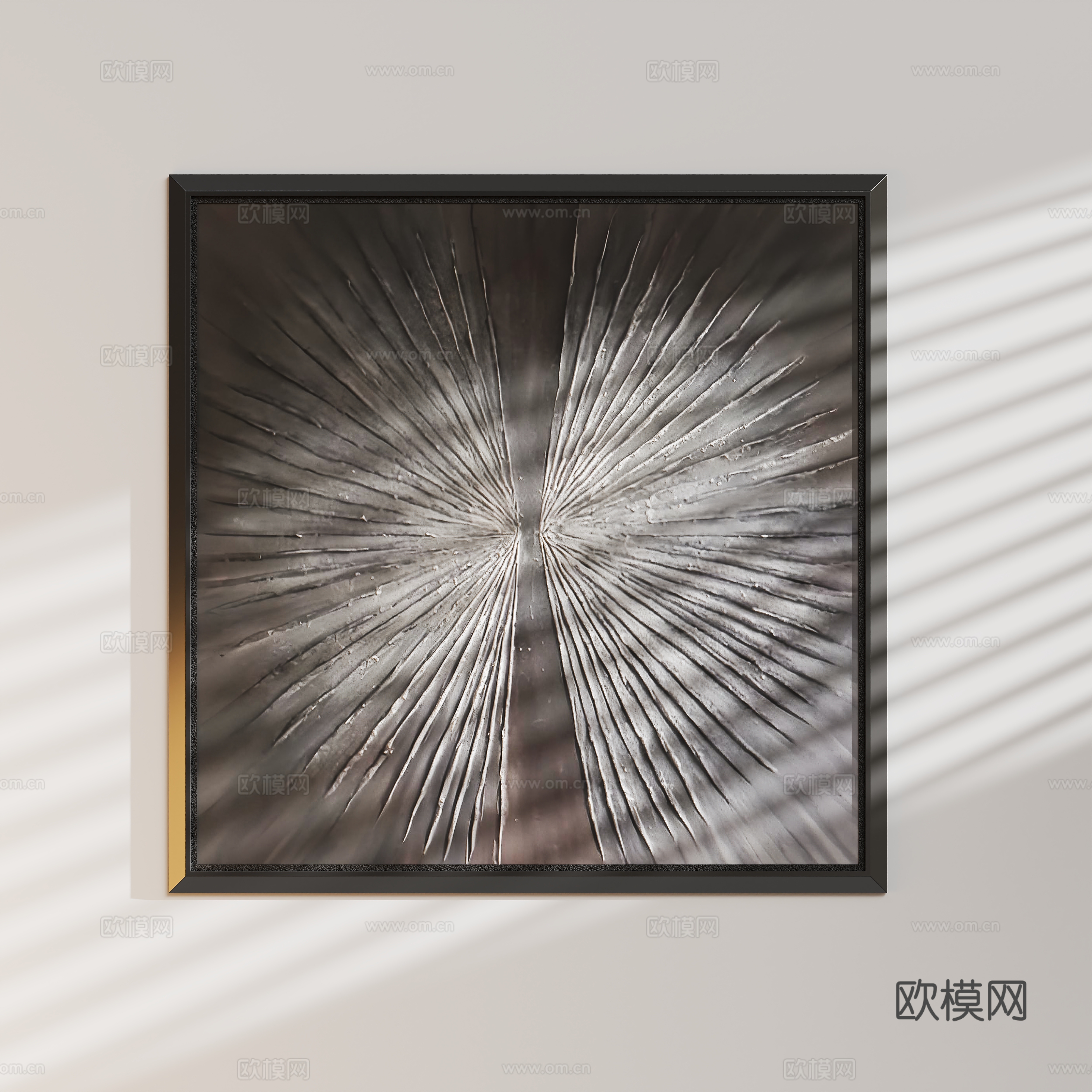 现代轻奢装饰画su模型