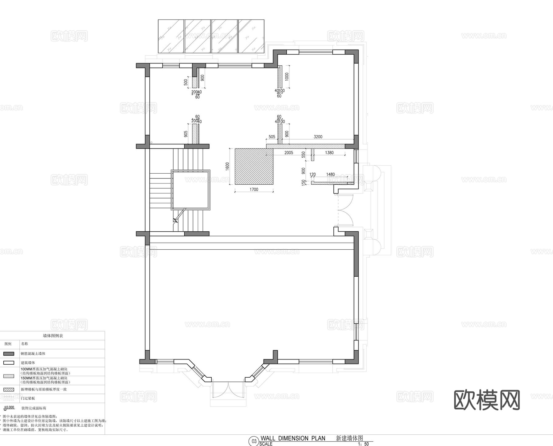 法式风别墅室内施工图cad施工图