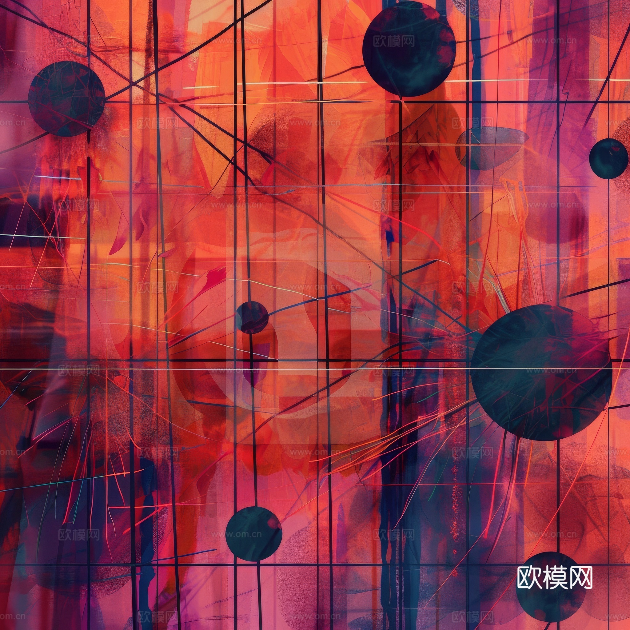 高清新款抽象装饰挂画