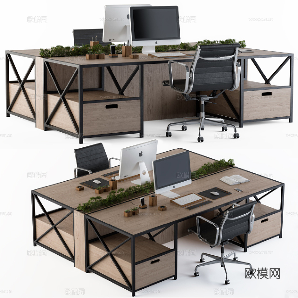 办公座位3d模型