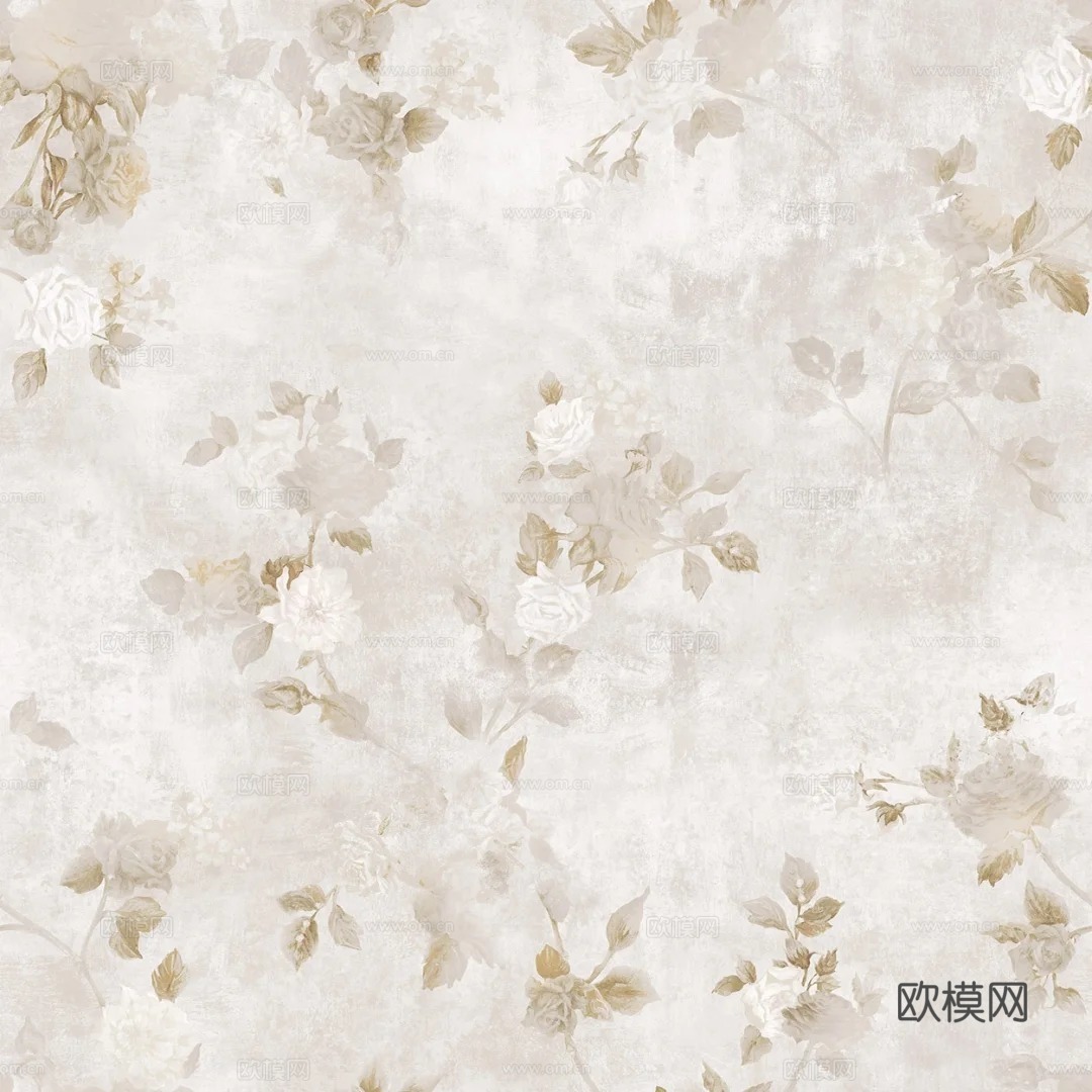 植物墙布_壁纸_壁画贴图