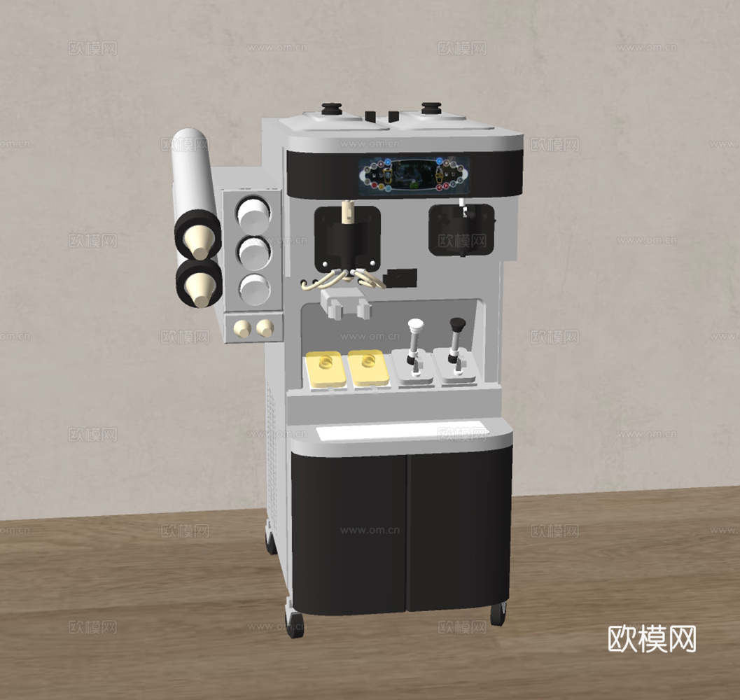 现代冰淇淋机su模型