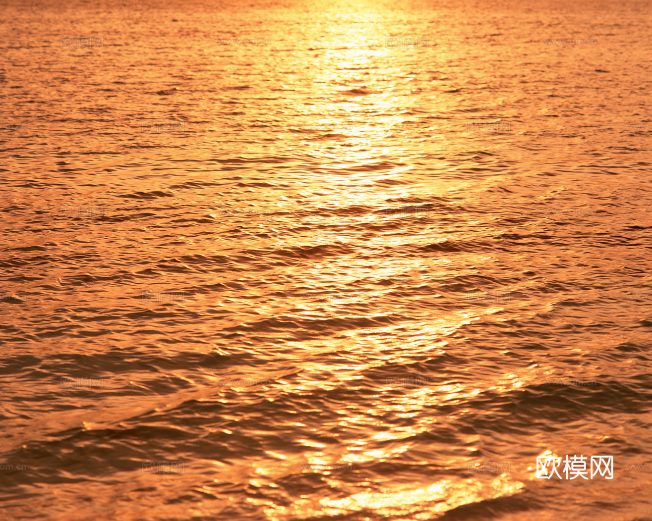 水纹无缝贴图  夕阳水面